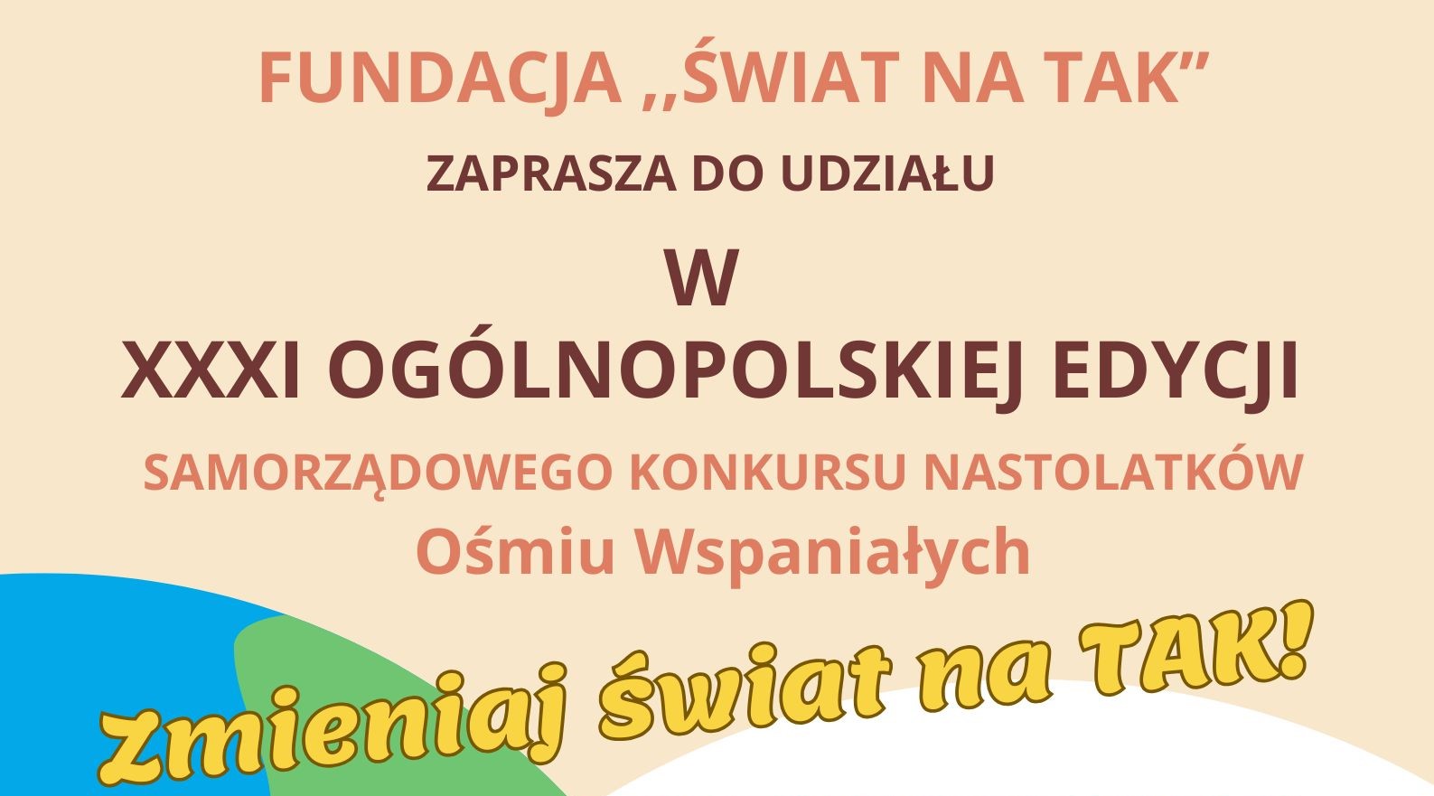 Rusza XXXI edycja Ogólnopolskiego Samorządowego Konkursu Nastolatków „Ośmiu Wspaniałych” 2025